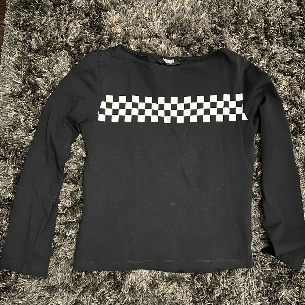 Reformation Checkerboard shirt